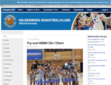 Tablet Screenshot of helsingborgbasketbollklubb.se